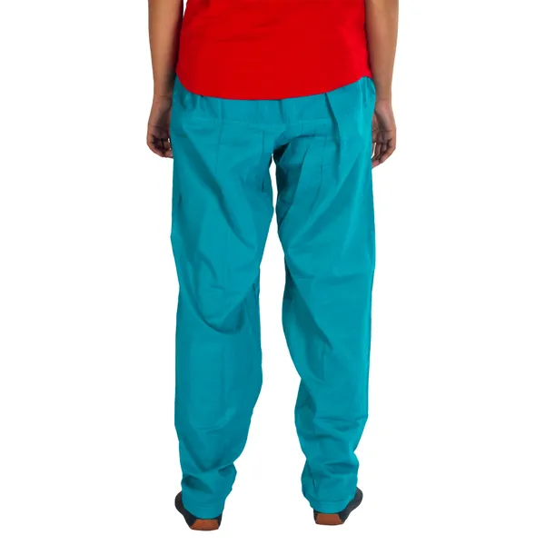 Turquoise_Cotton_Relaxed_Fit_Salwar_Pant_For_Women