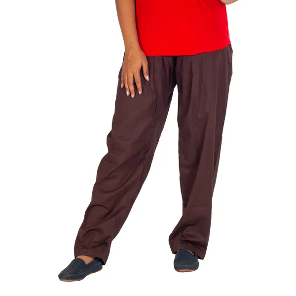 Wine_Cotton_Relaxed_Fit_Salwar_Pant_For_Women