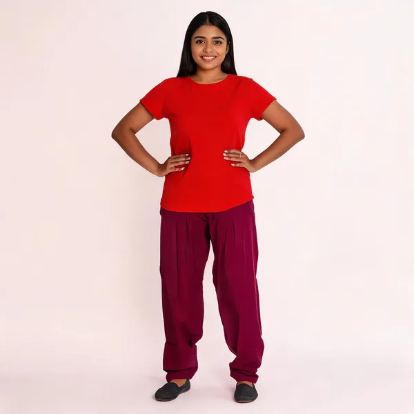 Fuchsia_Cotton_Relaxed_Fit_Salwar_Pant_For_Women