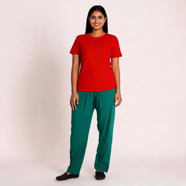 Lama_Green_Cotton_Relaxed_Fit_Salwar_Pant_For_Women