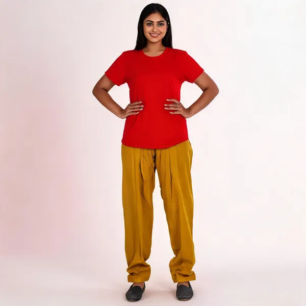 Beige_Cotton_Relaxed_Fit_Salwar_Pant_For_Women