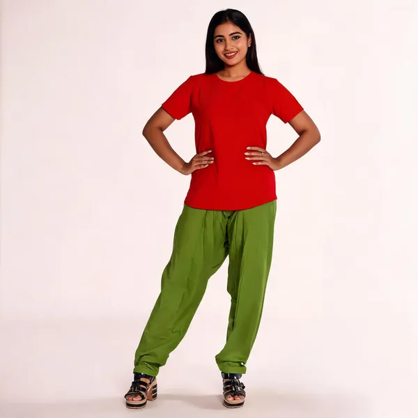 Mehendi_Green_Cotton_Relaxed_Fit_Salwar_Pant_For_Women