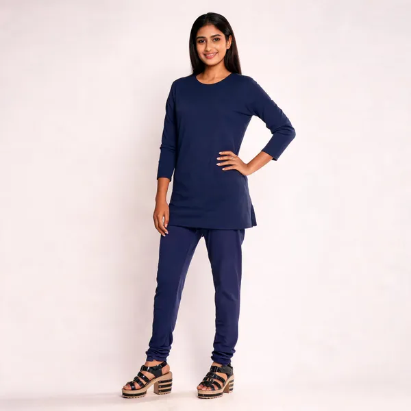 Navy_Cotton_Slim_Fit_Chudidar_Pant_For_Women