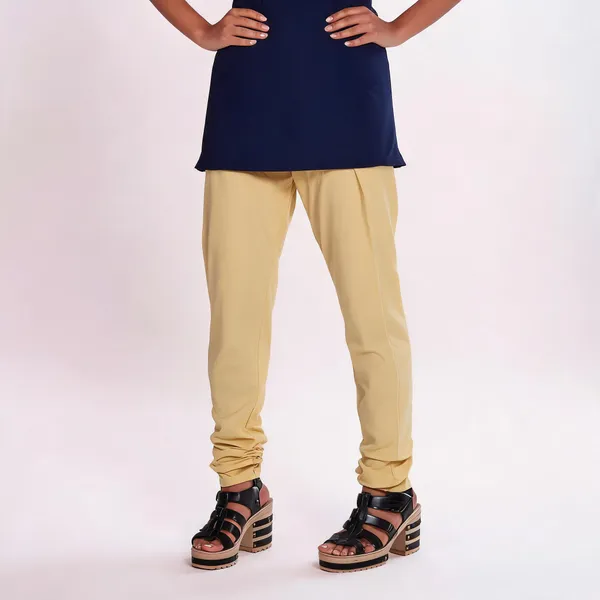 Skin_Cotton_Gathered_Chudidar_Pant_For_Women