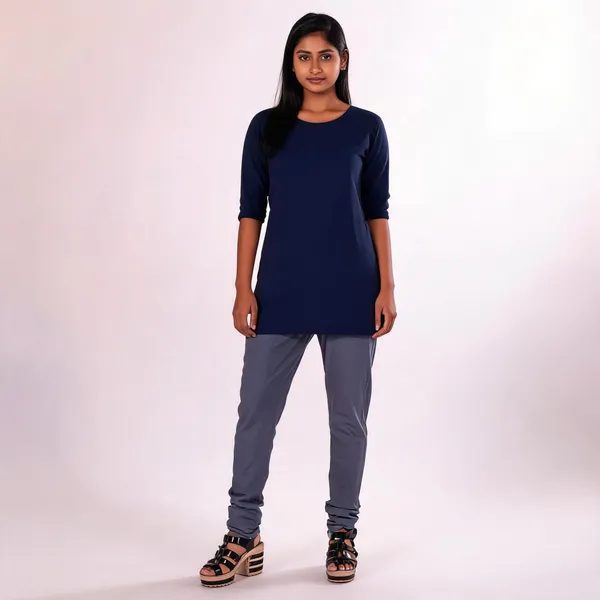 Grey_Cotton_Gathered_Chudidar_Pant_For_Women