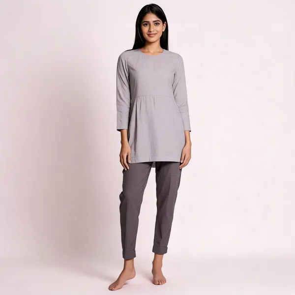 Grey_Cotton_Lycra_Straight_Kurti_Pant_For_Women