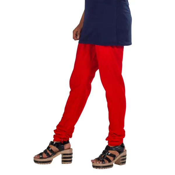Red_Cotton_Slim_Fit_Chudidar_Pant_For_Women