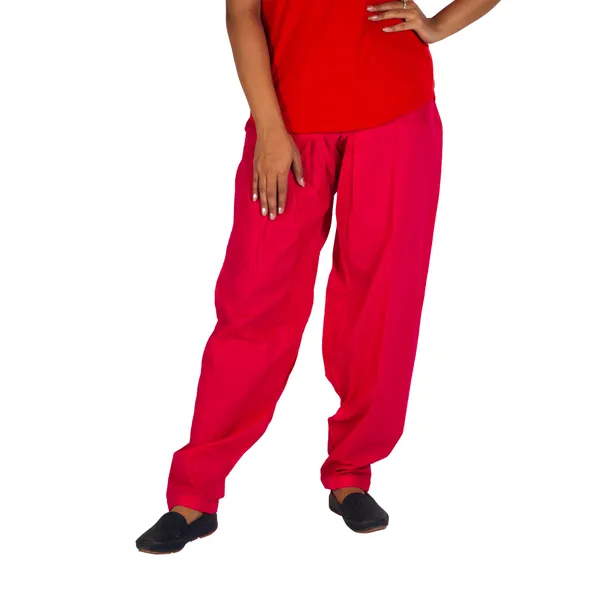 Peach_Cotton_Relaxed_Fit_Salwar_Pant_For_Women