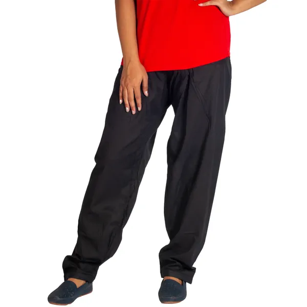 Black_Cotton_Relaxed_Fit_Salwar_Pant_For_Women