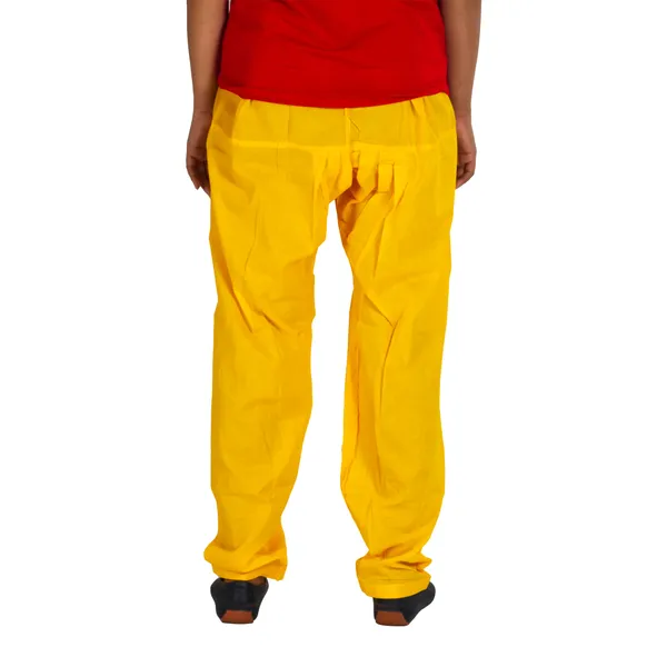 Golden_Yellow_Cotton_Relaxed_Fit_Salwar_Pant_For_Women