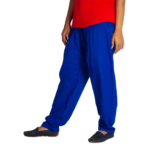 Dark_Blue_Cotton_Relaxed_Fit_Salwar_Pant_For_Women