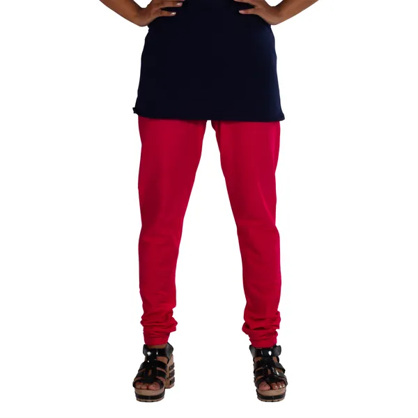 Pink_Cotton_Gathered_Chudidar_Pant_For_Women