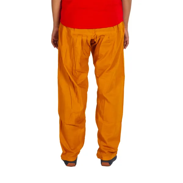 Mustard_Cotton_Relaxed_Fit_Salwar_Pant_For_Women