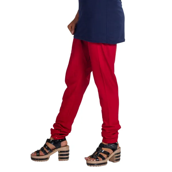 Fuchsia_Cotton_Slim_Fit_Chudidar_Pant_For_Women
