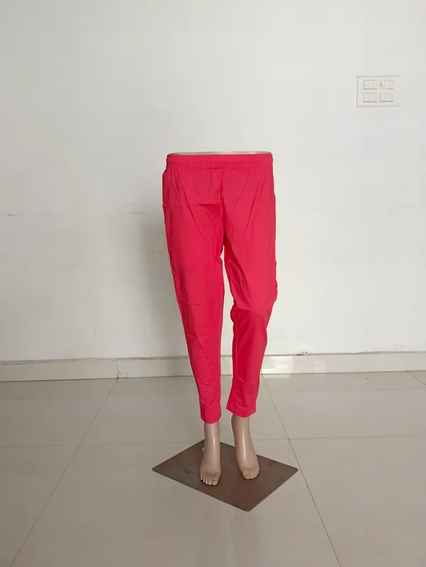 Peach_Cotton_Lycra_Straight_Kurti_Pant_For_Women