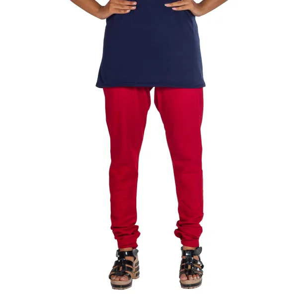 Fuchsia_Cotton_Slim_Fit_Chudidar_Pant_For_Women