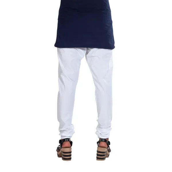 White_Cotton_Gathered_Chudidar_Pant_For_Women