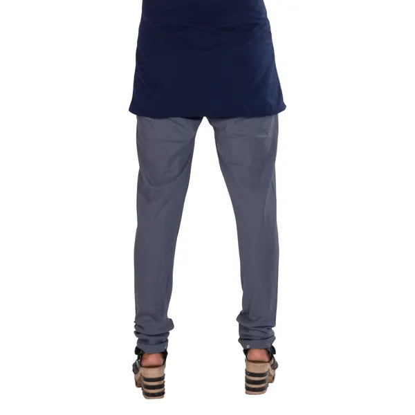 Grey_Cotton_Gathered_Chudidar_Pant_For_Women