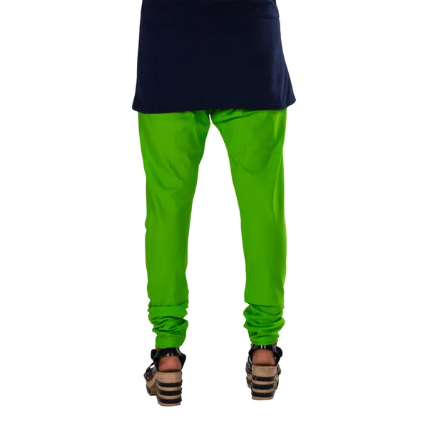 Light_Green_Cotton_Gathered_Chudidar_Pant_For_Women