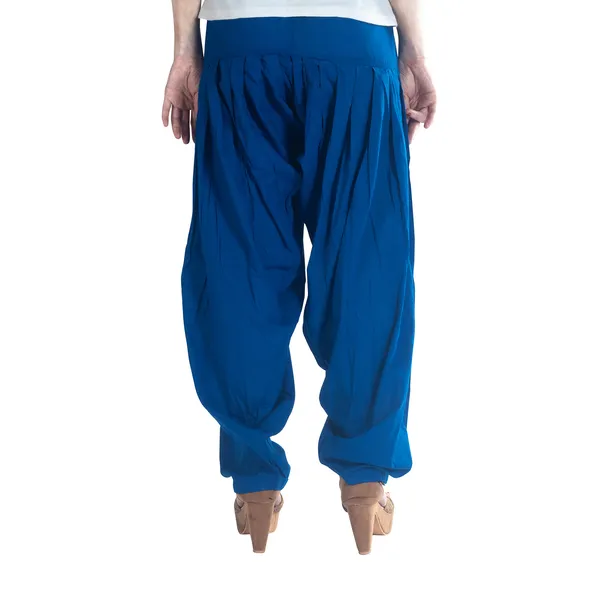 Dark_Blue_Cotton_Loose_Fit_Patiala_Pant_For_Women