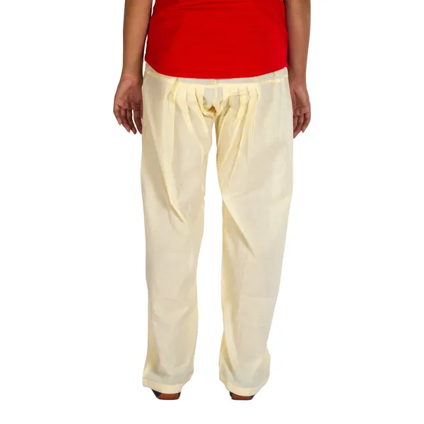 Cream_Cotton_Relaxed_Fit_Salwar_Pant_For_Women