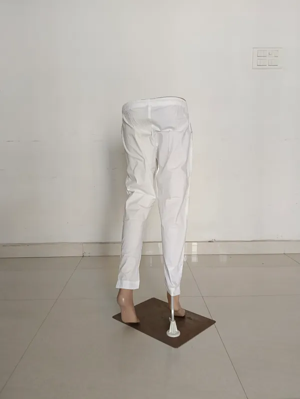White_Cotton_Lycra_Straight_Kurti_Pant_For_Women