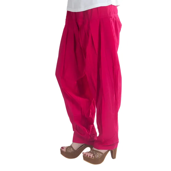 Pink_Cotton_Loose_Fit_Patiala_Pant_For_Women