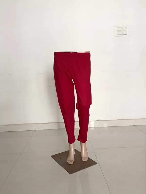 Maroon_Cotton_Lycra_Straight_Kurti_Pant_For_Women