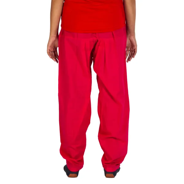 Peach_Cotton_Relaxed_Fit_Salwar_Pant_For_Women