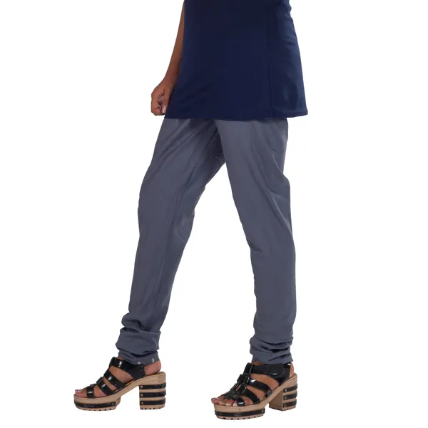 Grey_Cotton_Gathered_Chudidar_Pant_For_Women