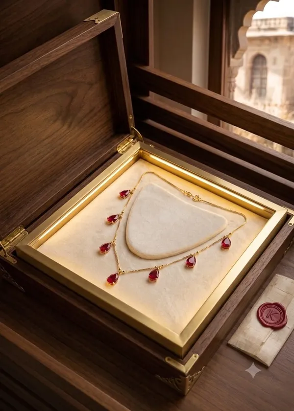 Gold_Brass_Red_Stone_Drop_Necklace_For_Women_-_Pack_of_2