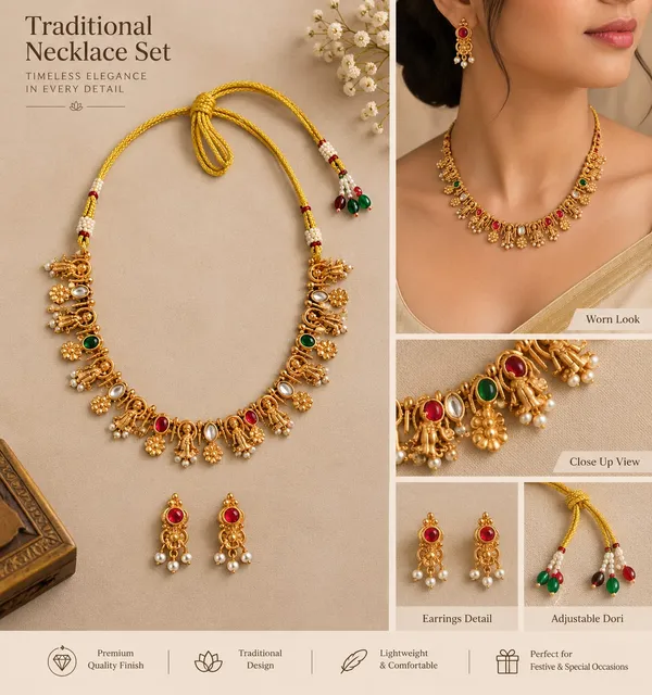 Multicolor_Brass_Traditional_Necklace_And_Earrings_Set_For_Women