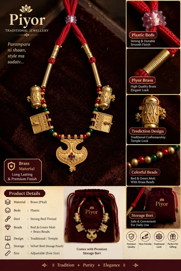 Multicolor_Brass_Temple_Motif_Traditional_Necklace_For_Women
