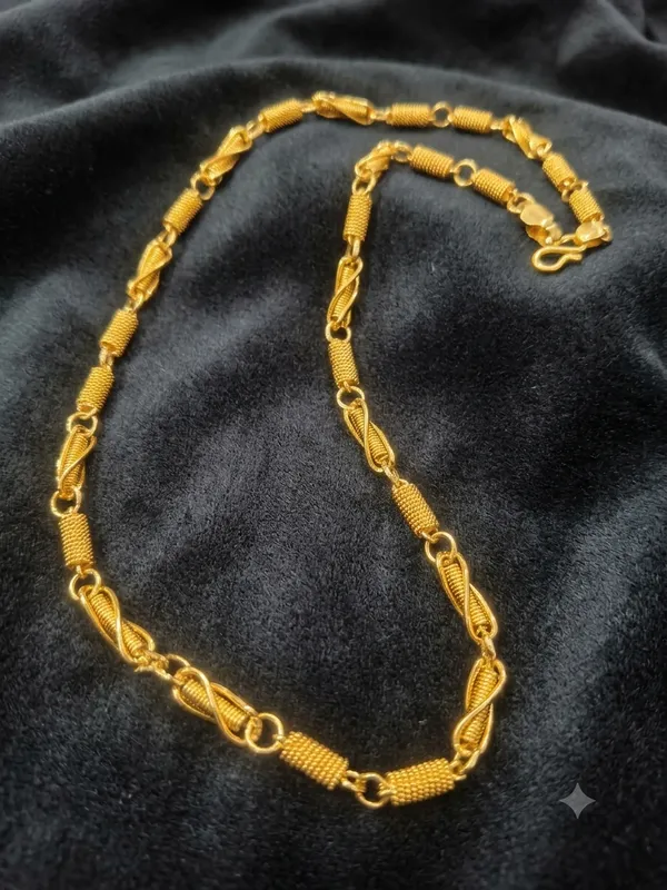 Gold_Plated_Brass_Designer_Link_Chain_Necklace_For_Men