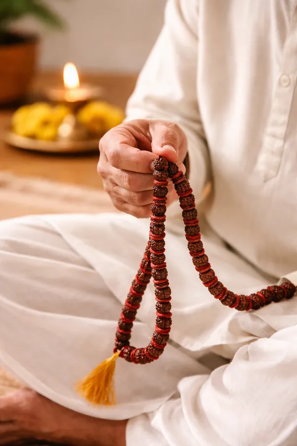 Brown_Red_Rudraksha_Beaded_Prayer_Mala_For_Unisex