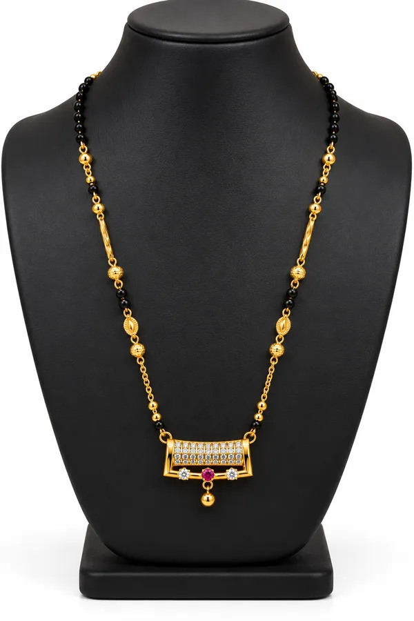 Gold_&_Black_Brass_Ad_Stone_Mangalsutra_Necklace_For_Women