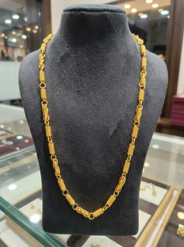 Gold_Plated_Brass_Designer_Link_Chain_Necklace_For_Men