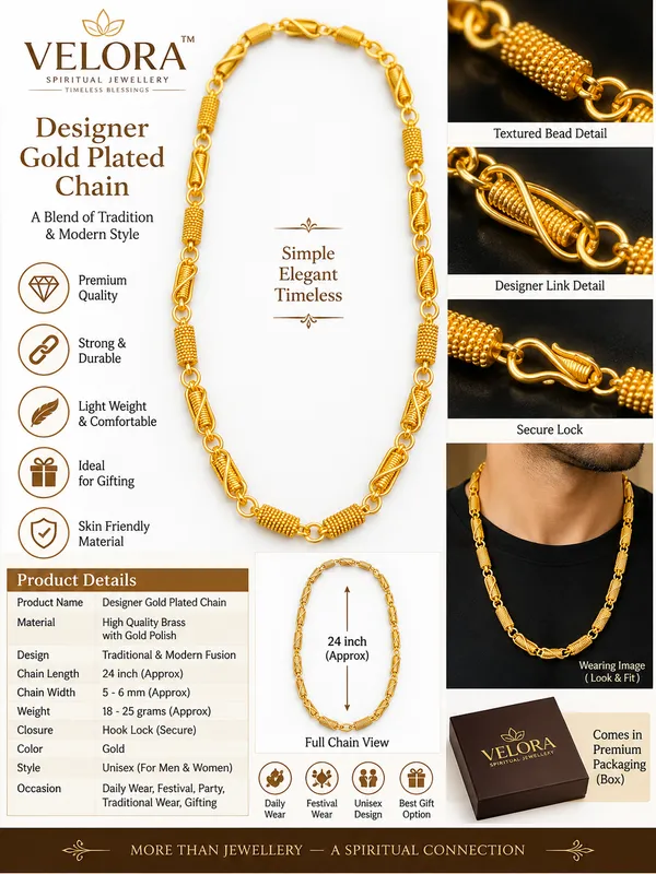 Gold_Plated_Brass_Designer_Link_Chain_Necklace_For_Men