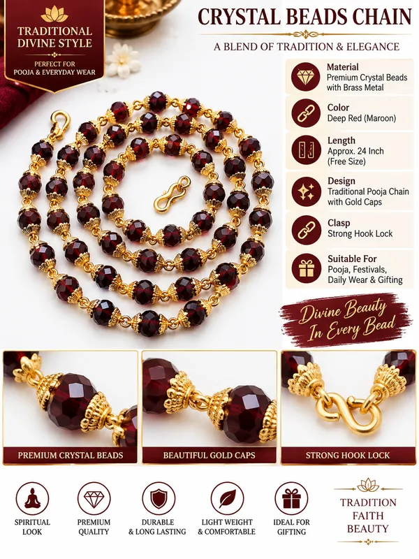 Maroon_Brass_Crystal_Beaded_Traditional_Mala_For_Unisex