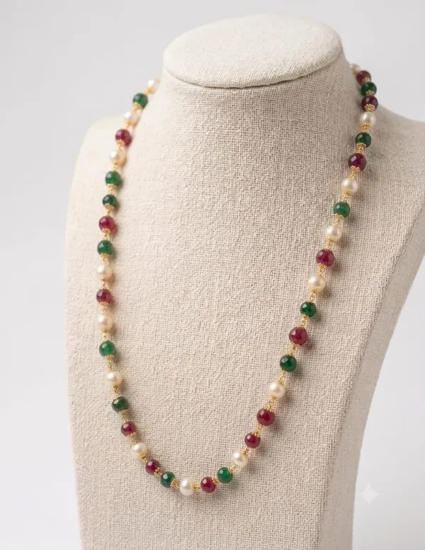 Multicolor_Brass_Artificial_Moti_Beads_Mala_For_Women