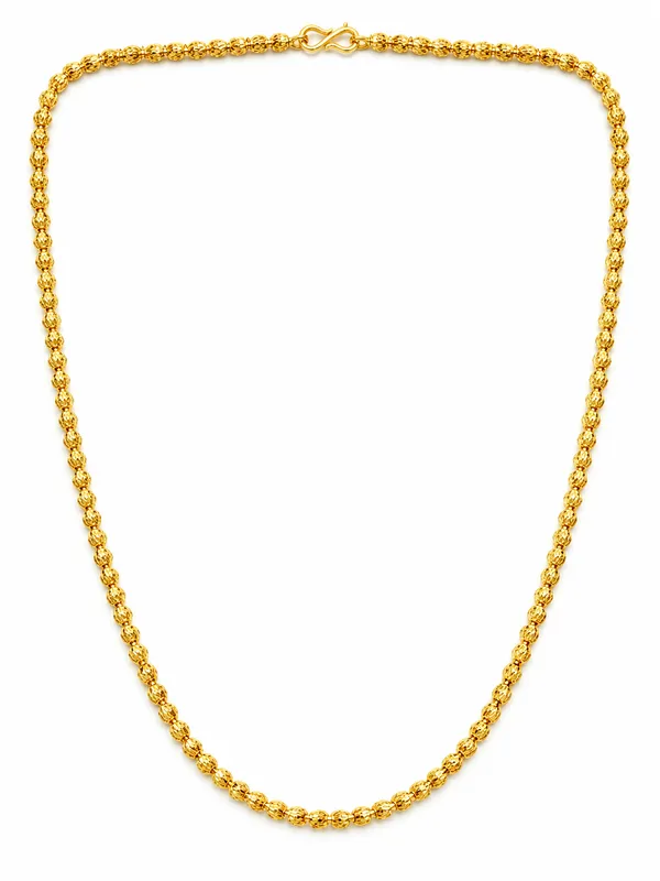 Gold_Brass_Beaded_Link_Chain_Necklace_For_Women