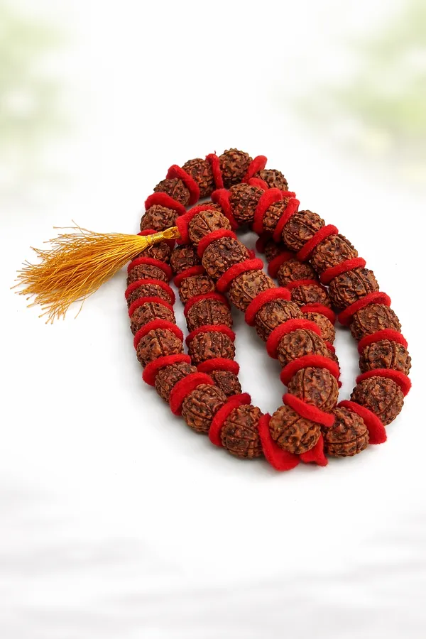 Brown_Red_Rudraksha_Beaded_Prayer_Mala_For_Unisex
