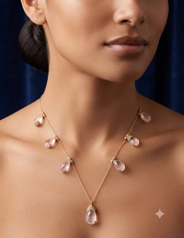 Pink_Brass_Crystal_Leaf_Stone_Drop_Necklace_For_Women_-_Pack_of_2