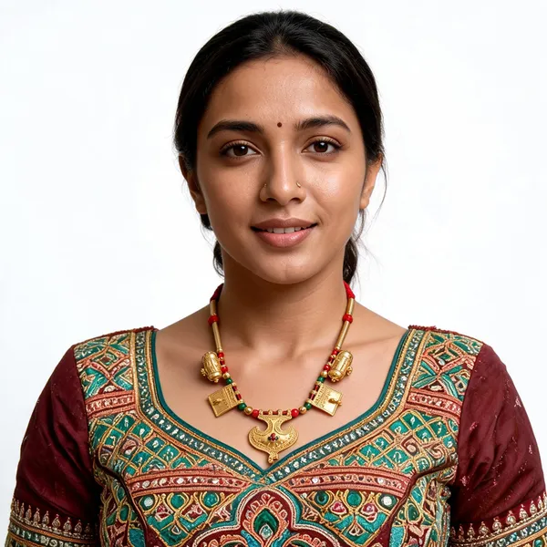 Multicolor_Brass_Temple_Motif_Traditional_Necklace_For_Women