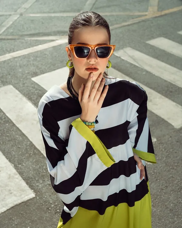 Black_Korean_Bsy_Striped_Dress_For_Women