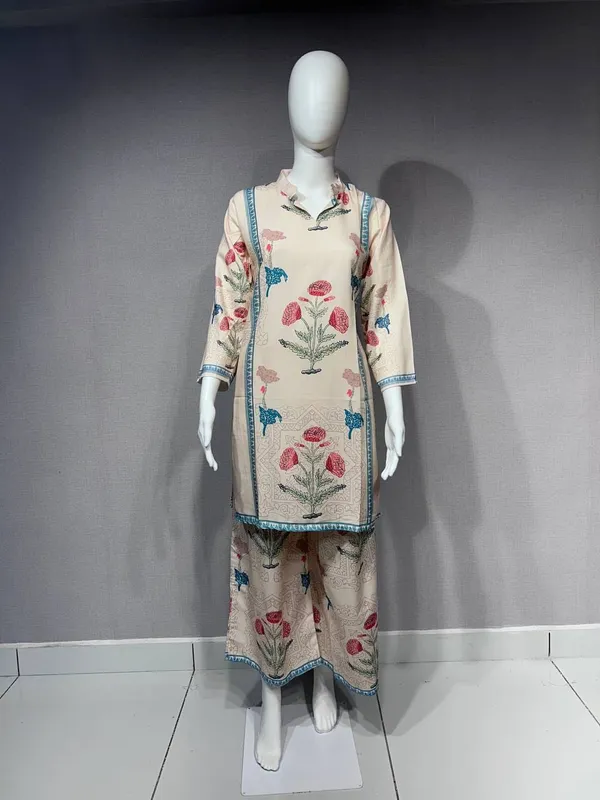 Cream_Rayon_Straight_Printed_Kurta_Palazzo_Set_For_Women