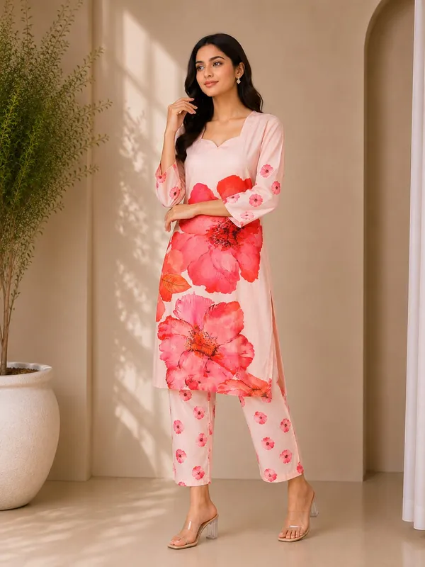 Pink_Rayon_Straight_Floral_Kurta_Set_For_Women