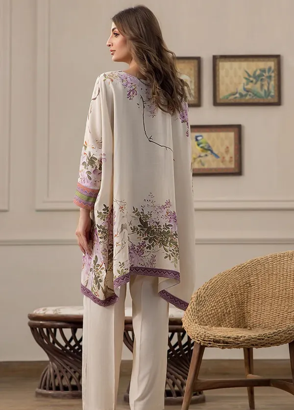Cream_Korean_Bsy_Floral_Print_Straight_Kurta_Set_For_Women