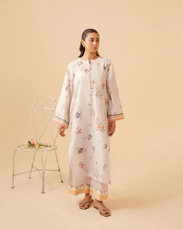 Cream_Linen_Printed_Co-Ord_Set_For_Women