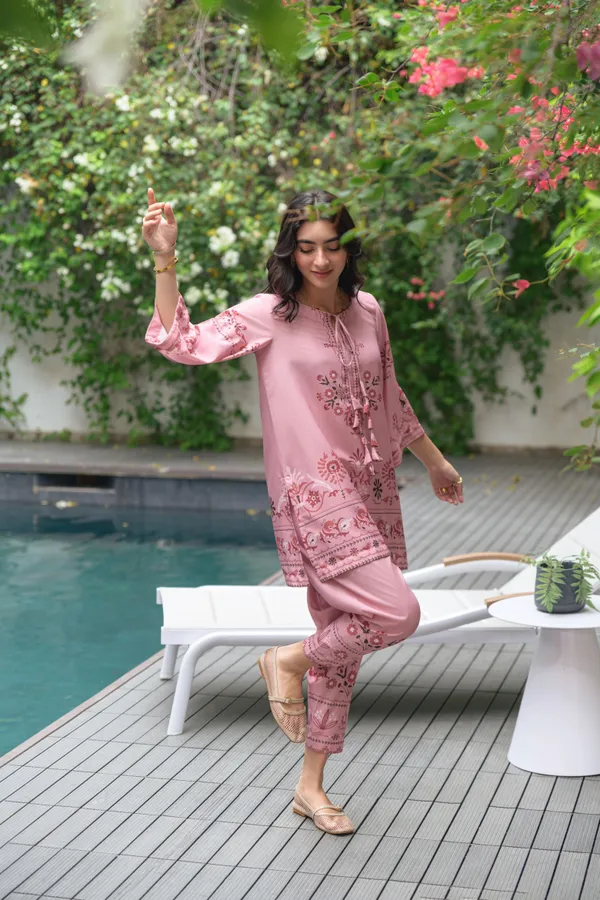 Pink_Linen_Printed_Co-Ord_Set_For_Women